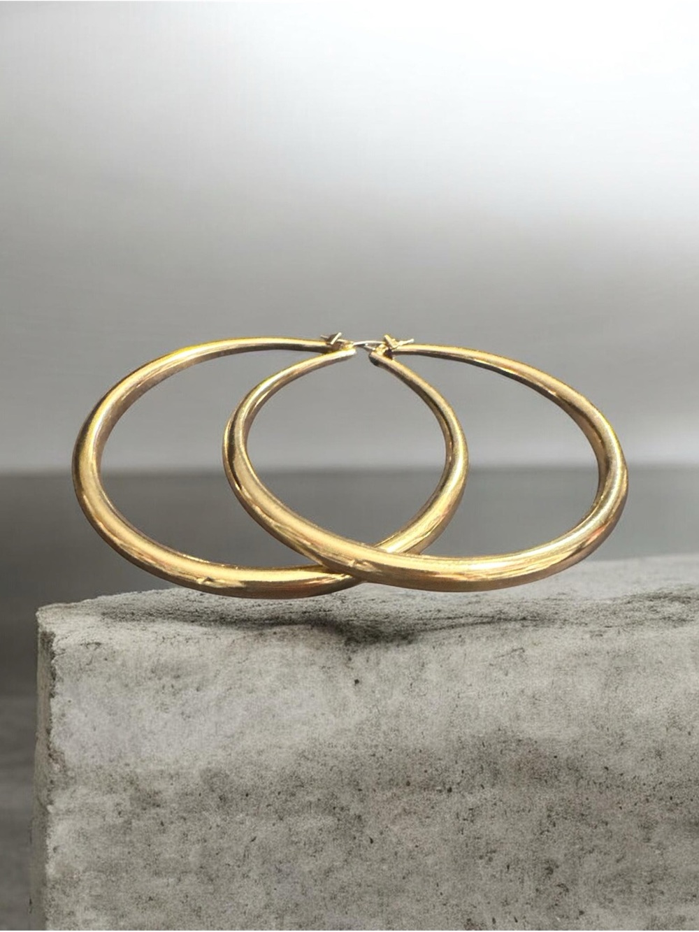 Classic Gold Hoop Earrings - Elegant Everyday Hoops